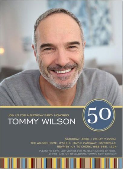 50th birthday invites