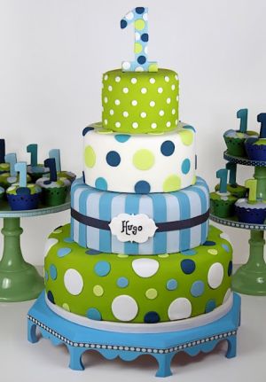  Birthday Party Supplies  Boys on First Boy Birthday Dot Cake