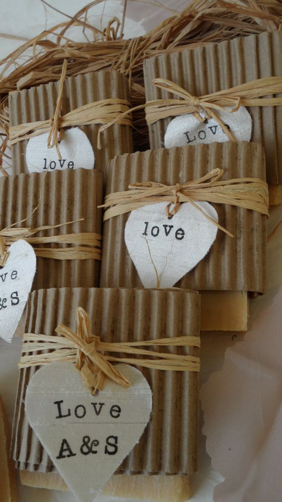 Homemade Wedding Favor Soaps