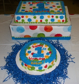  Birthday Cake Ideas on Polka Dot First Boy Birthday Cake And Smash Cake