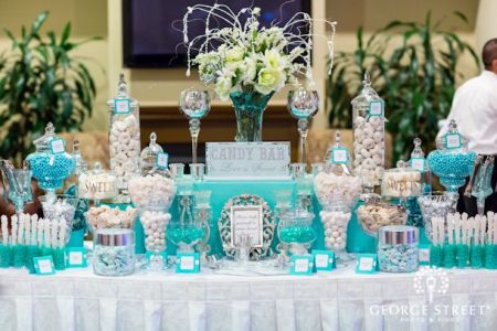 Blue Wedding Candy Bar