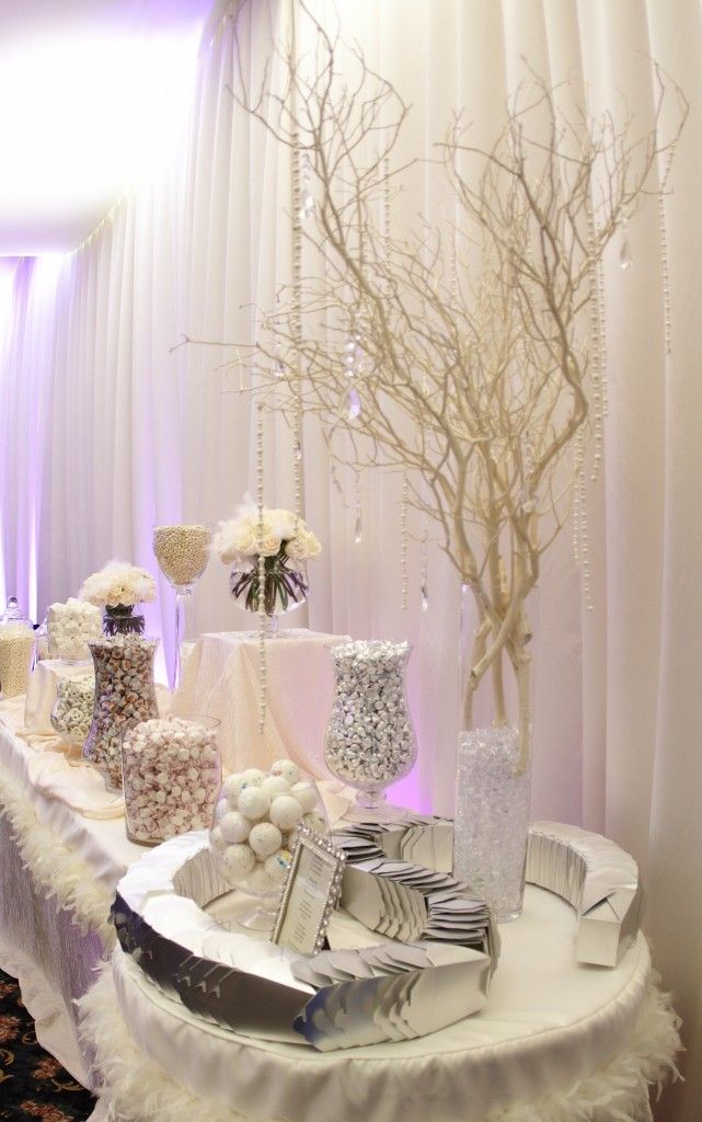 A wedding candy buffet allows you to bring the reception theme to life candy by candy.  Creating a showstopping display that is as sweet as the treats is the ul