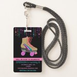 Zazzle Roller Skating Birthday Party Ideas Invitation Badge