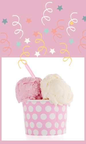 Delicious Ice Cream Served in Style 1st Birthday Party Budget Ice Cream Idea