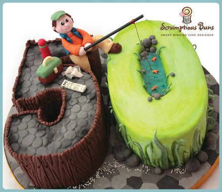 50th Birthday Cake Idea For Fisherman