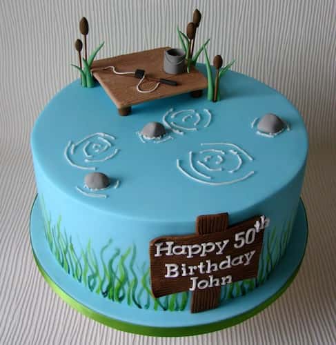 50th Birthday Love of the Water Cake