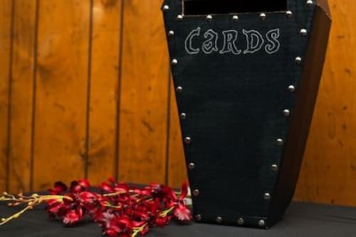 50th Birthday Coffin Card Box