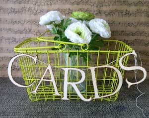 50th Birthday Cards Basket Idea