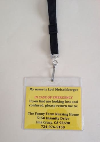 50th Birthday Gag Gift ID Tag