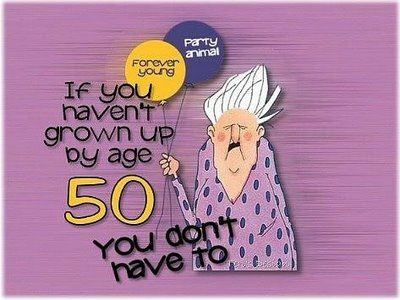 50th Birthday Gag Gifts Forever Young