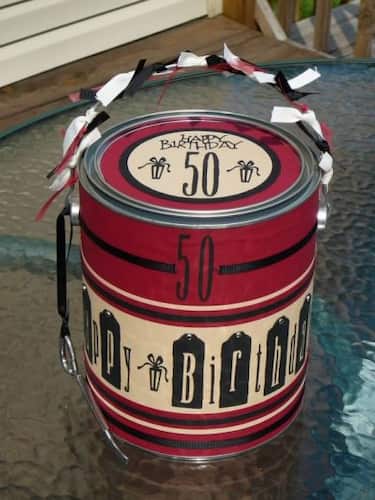 50th Birthday Gag Gift Survival Can 50th Birthday Gag Gift Survival Can