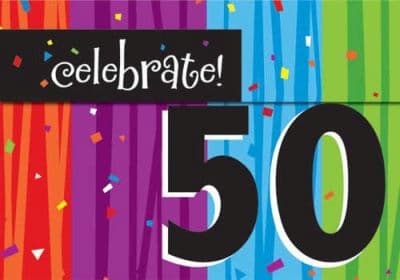 50th Birthday Fill-In Invites