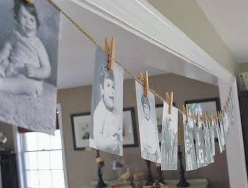 50th Birthday Photo Garland Decoration