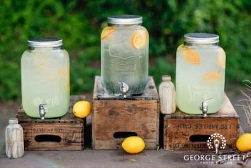 50th Birthday Party Beverage Station