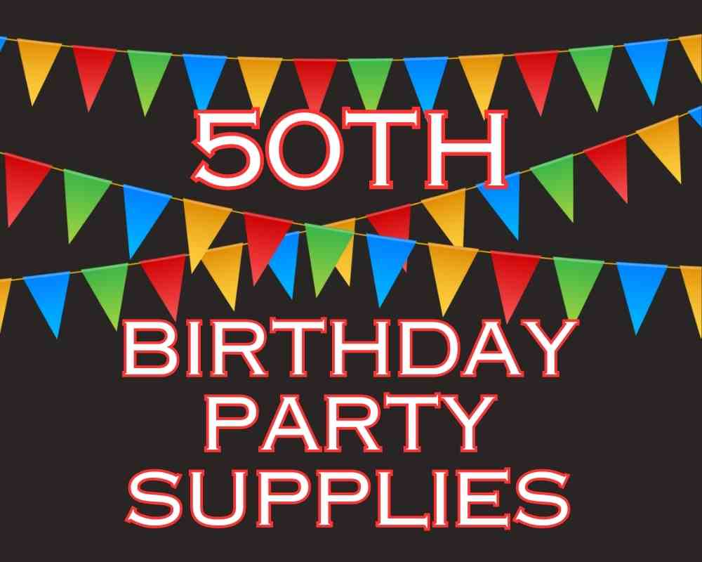 50th birthday party supplies are essential elements, but they don't have to be boring.  Let us show you how to take ordinary party necessities and turn them into party decor.