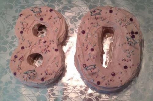8 - 0 80th Birthday Cake Idea