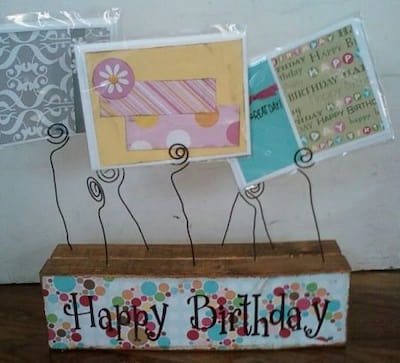 80th Birthday Card Holder