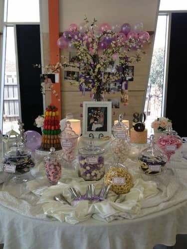 Candy Buffet for 80th Birthday Party Favors