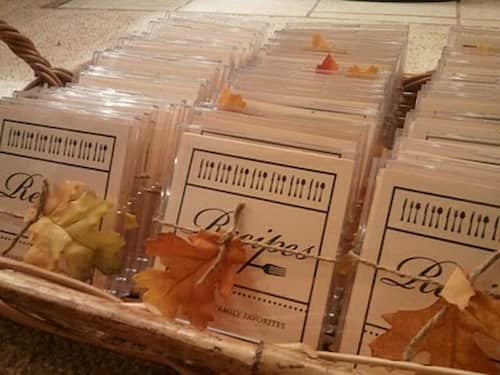 Recipe Cards 80th Birthday Party Favors