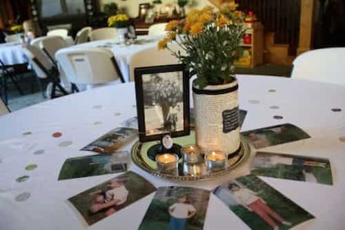 80th Birthday Party Suggestions Photo Centerpiece