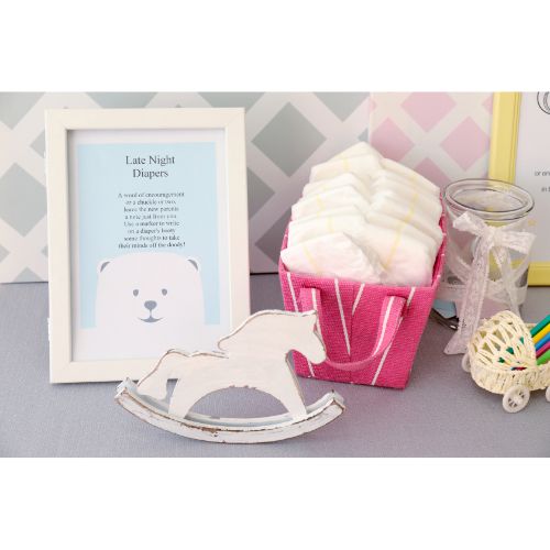 Late Night Diapers game for baby shower.