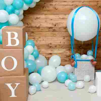 Baby Shower Hot Air Balloon Decoration