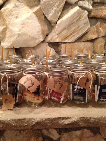 Biscotti Filled Mason Jars
