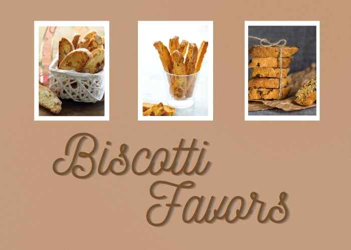 Biscotti Wedding Favor Table Setting