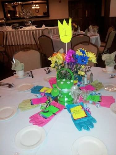 Colorful Favors For a Gardening Themed Shower. Bridal Shower Garden-Themed Favors