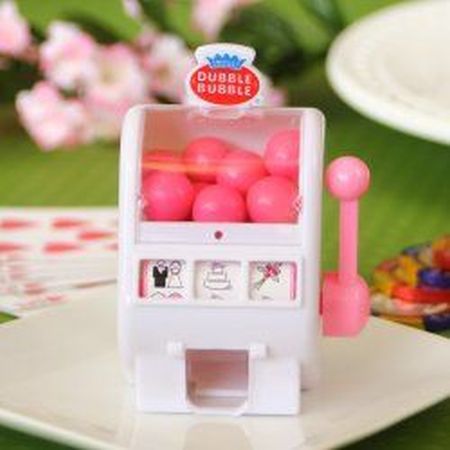 Slot Machine Bubblegum Wedding Favors