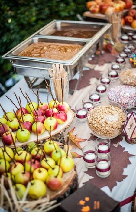 Candy Apple Wedding Favor Station