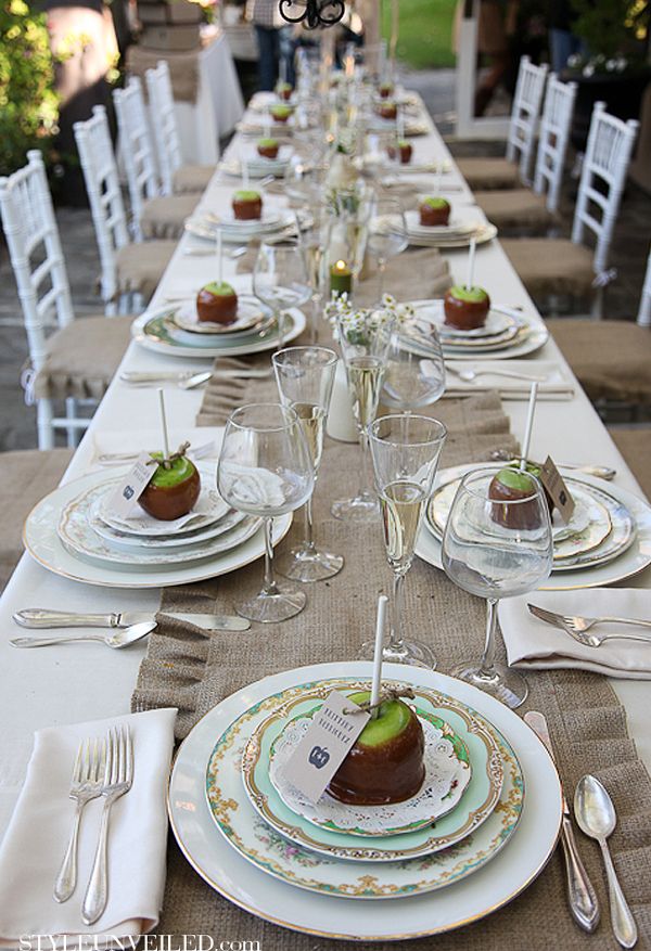Rustic Candy Apple Idea
