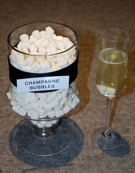 Champagne Bubble Candy & Champagne Flute