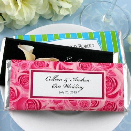 Personalized Chocolate Bar Wedding Favors