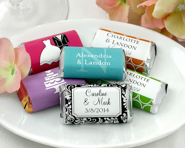 Mini Chocolate Bar Wedding Favors