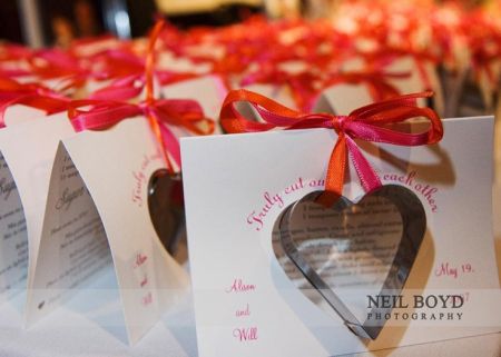 Heart Shaped Cookie Cutter Wedding Favors