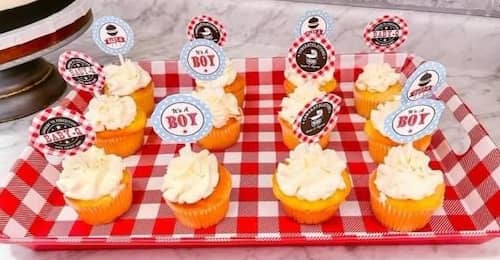 Couples Baby Shower Cupcakes