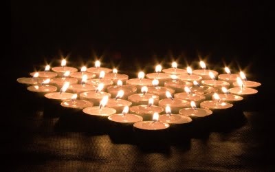 DIY Candle Wedding Favor Heart