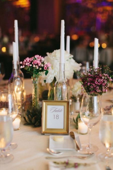DIY Candle Wedding Favor Wine Bottles