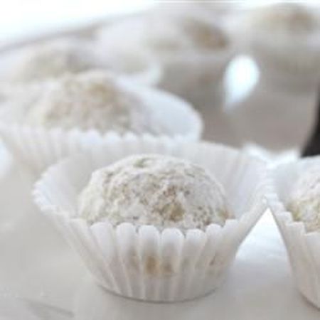 Danish Wedding Cookies In White Liners