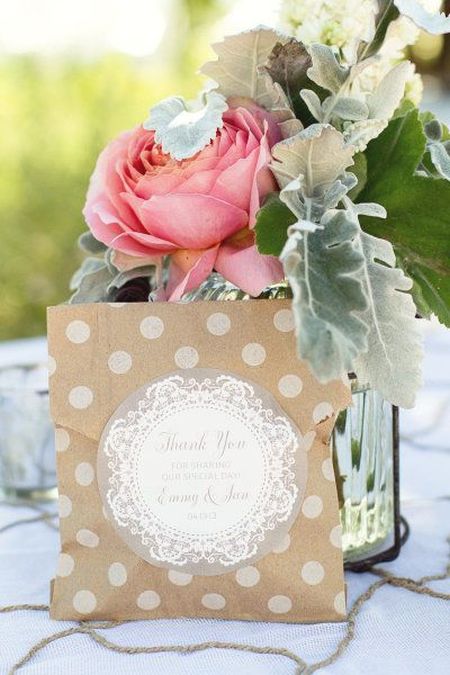 Decorated Wedding Cookie Favor Packaging