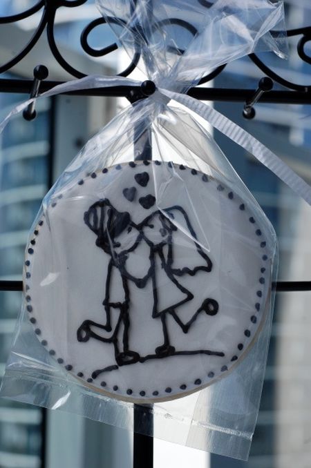 Unique Decorated Wedding Cookies