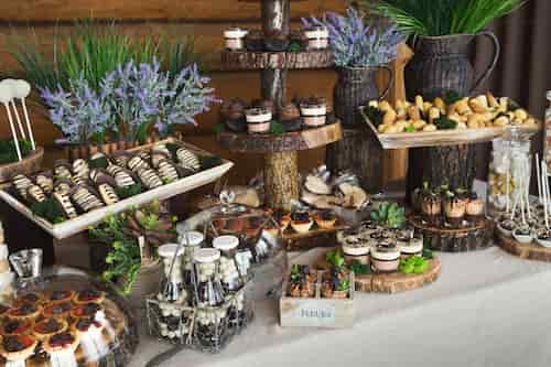 A dessert bar full of tasty treats.