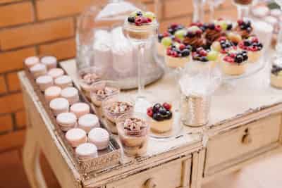 Dessert Buffet filled with party desserts.