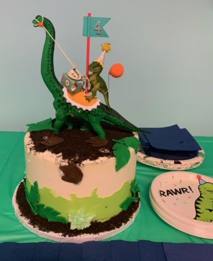 Dinosaur Birthday Party Ideas Cake Four
