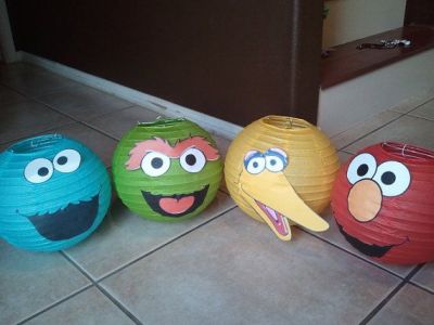 Elmo Birthday Party Ideas Lanterns