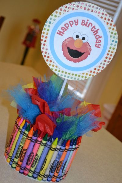 Centerpiece Elmo Birthday Party Ideas