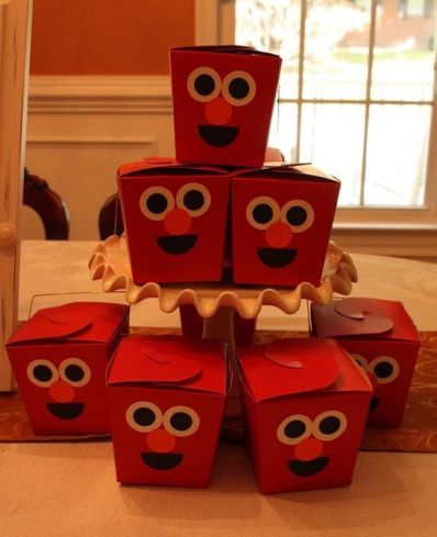 Elmo Birthday Party Favor Idea