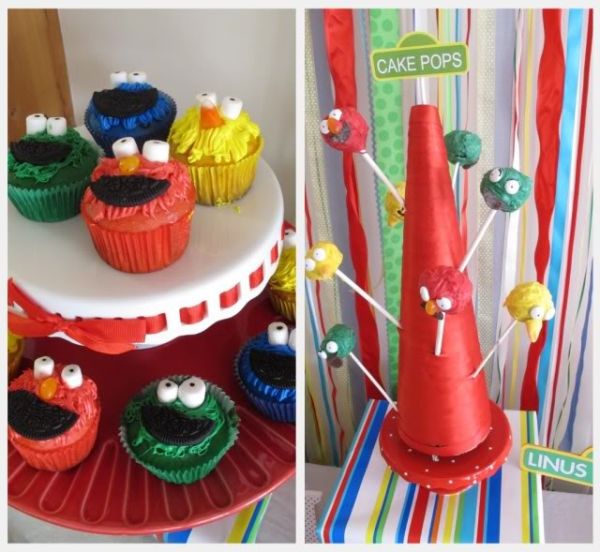 Easy Elmo Cupcake & Cake Pop Ideas