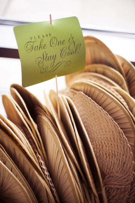 Cool Wedding Favor Fan Idea